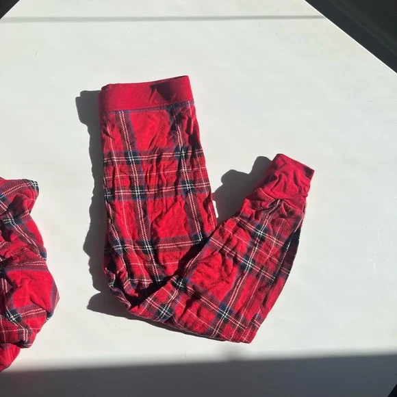 Little Sleepies Plaid Christmas Two-Piece Viscose PJs - Picture 2 of 3